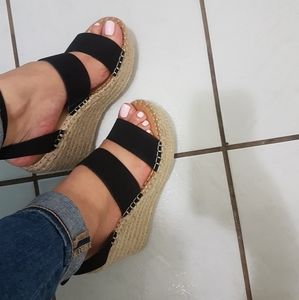 Espadrille wedge sandal